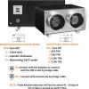 imageMOZSLY Double Watch Winder for Automatic Watches Quiet Motor PU LeatherBlack