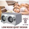imageMOZSLY Double Watch Winder for Automatic Watches Quiet Motor PU LeatherGrey