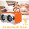 imageMOZSLY Double Watch Winder for Automatic Watches Quiet Motor PU LeatherOrange