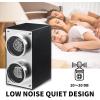 imageMOZSLY Double Watch Winder for Automatic Watches Slef Winding Box with Quiet Motor 12 Rotation Mode Setting Piano PaintingBlack