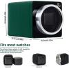 imageMOZSLY Watch Winder for Single Automatic Watches with Quiet Motor 12 Rotation Mode Setting LeatherGreen