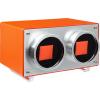 imageMOZSLY Double Watch Winder for Automatic Watches Quiet Motor PU LeatherOrange