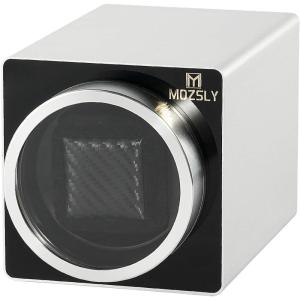 imageMOZSLY Watch Winder for Single Automatic Watches 12 Rotation Mode with Quite Motor MetalSilver