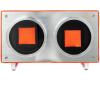 imageMOZSLY Double Watch Winder for Automatic Watches with Quiet Motor 12 Rotation Mode Setting AC Adapter or Battery Powered PU LeatherOrange