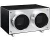 imageMOZSLY Double Watch Winder for Automatic Watches with Quiet Motor 12 Rotation Mode Setting AC Adapter or Battery Powered PU LeatherBlack