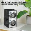 imageMOZSLY Double Watch Winder for Automatic Watches with Quiet Motor 12 Rotation Mode Setting AC Adapter or Battery Powered Piano PaintingBlack