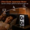 imageMOZSLY Double Watch Winder for Automatic Watches with Quiet Motor 12 Rotation Mode Setting AC Adapter or Battery Powered Piano PaintingBlack