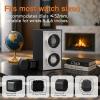 imageMOZSLY Double Watch Winder for Automatic Watches with Quiet Motor 12 Rotation Mode Setting AC Adapter or Battery Powered Piano PaintingBlack