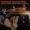 imageMOZSLY Double Watch Winder for Automatic Watches with Quiet Motor 12 Rotation Mode Setting AC Adapter or Battery Powered Piano PaintingFull black