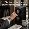 imageMOZSLY Double Watch Winder for Automatic Watches with Quiet Motor 12 Rotation Mode Setting AC Adapter or Battery Powered Piano PaintingFull black