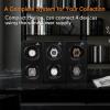 imageMOZSLY Double Watch Winder for Automatic Watches with Quiet Motor 12 Rotation Mode Setting AC Adapter or Battery Powered Piano PaintingFull black