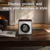 imageMOZSLY Single Watch Winder for Automatic Watches with Quiet Motor 12 Rotation Mode Setting Battery Powered or AC Adapter Piano Painting