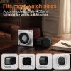 imageMOZSLY Single Watch Winder for Automatic Watches with Quiet Motor 12 Rotation Mode Setting Battery Powered or AC Adapter Piano Painting