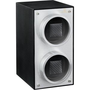 imageMOZSLY Double Watch Winder for Automatic Watches with Quiet Motor 12 Rotation Mode Setting AC Adapter or Battery Powered Piano PaintingBlack