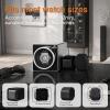 imageMOZSLY Watch Winder for Single Automatic Watches with Quiet Motor 12 Rotation Mode Setting AC Adapter Battery Powered Metal