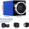 image:imageMOZSLY Watch Winder for Automatic Watches Single Rotating Watch Box with Quiet Motor 12 Rotation Mode Setting Battery Powered or AC Adapter PU LeatherBlue