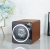 image:imageMOZSLY Watch Winder for Automatic Watches Single Rotating Watch Box with Quiet Motor 12 Rotation Mode Setting Battery Powered or AC Adapter PU LeatherBrown