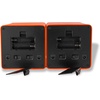 image:imageMOZSLY Watch Winder for Automatic Watches Single Rotating Watch Box with Quiet Motor 12 Rotation Mode Setting Battery Powered or AC Adapter PU LeatherOrange