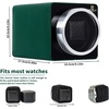 image:imageMOZSLY Watch Winder for Automatic Watches Single Rotating Watch Box with Quiet Motor 12 Rotation Mode Setting Battery Powered or AC Adapter PU LeatherGreen