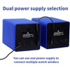 image:imageMOZSLY Watch Winder for Automatic Watches Single Rotating Watch Box with Quiet Motor 12 Rotation Mode Setting Battery Powered or AC Adapter PU LeatherBlue